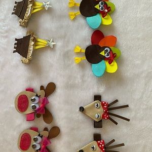 Girls holiday bows